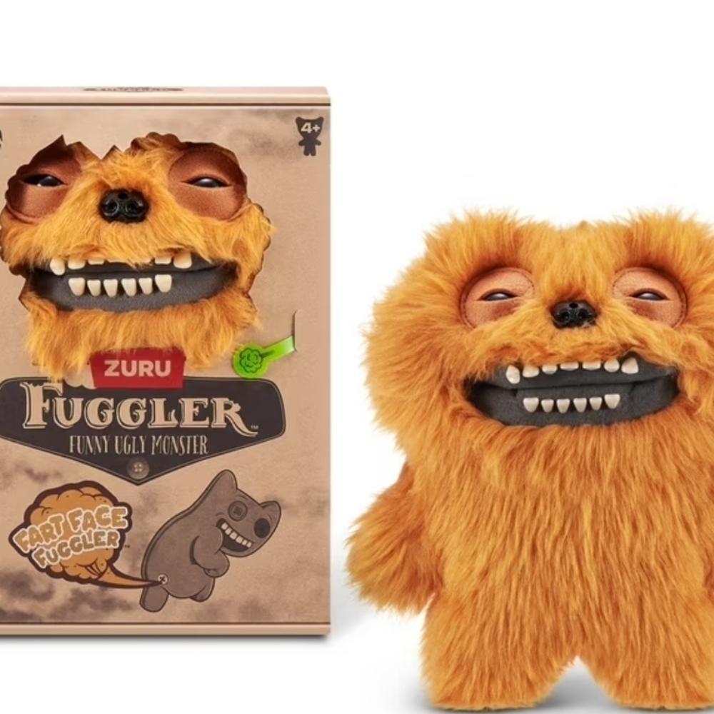 FUGGLER FART FACE COUNT UNDERLOO BROWN  NEW TOY - NO USA TARIFFS